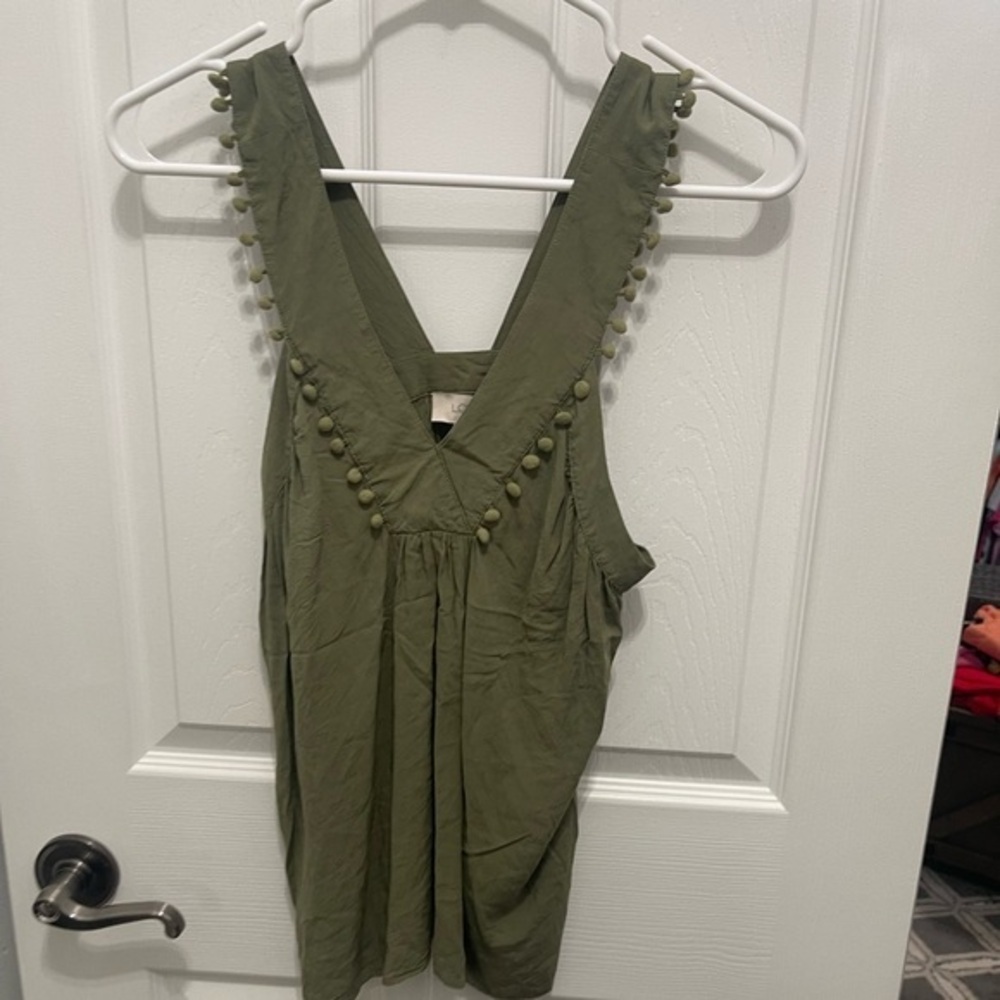LOFT tank top, extra small green